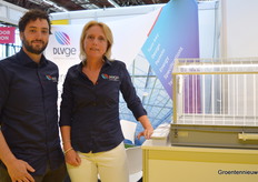 Geerd van Geel and Sandy van Ruijven (DLV Glas en Energie) at the start of day 3